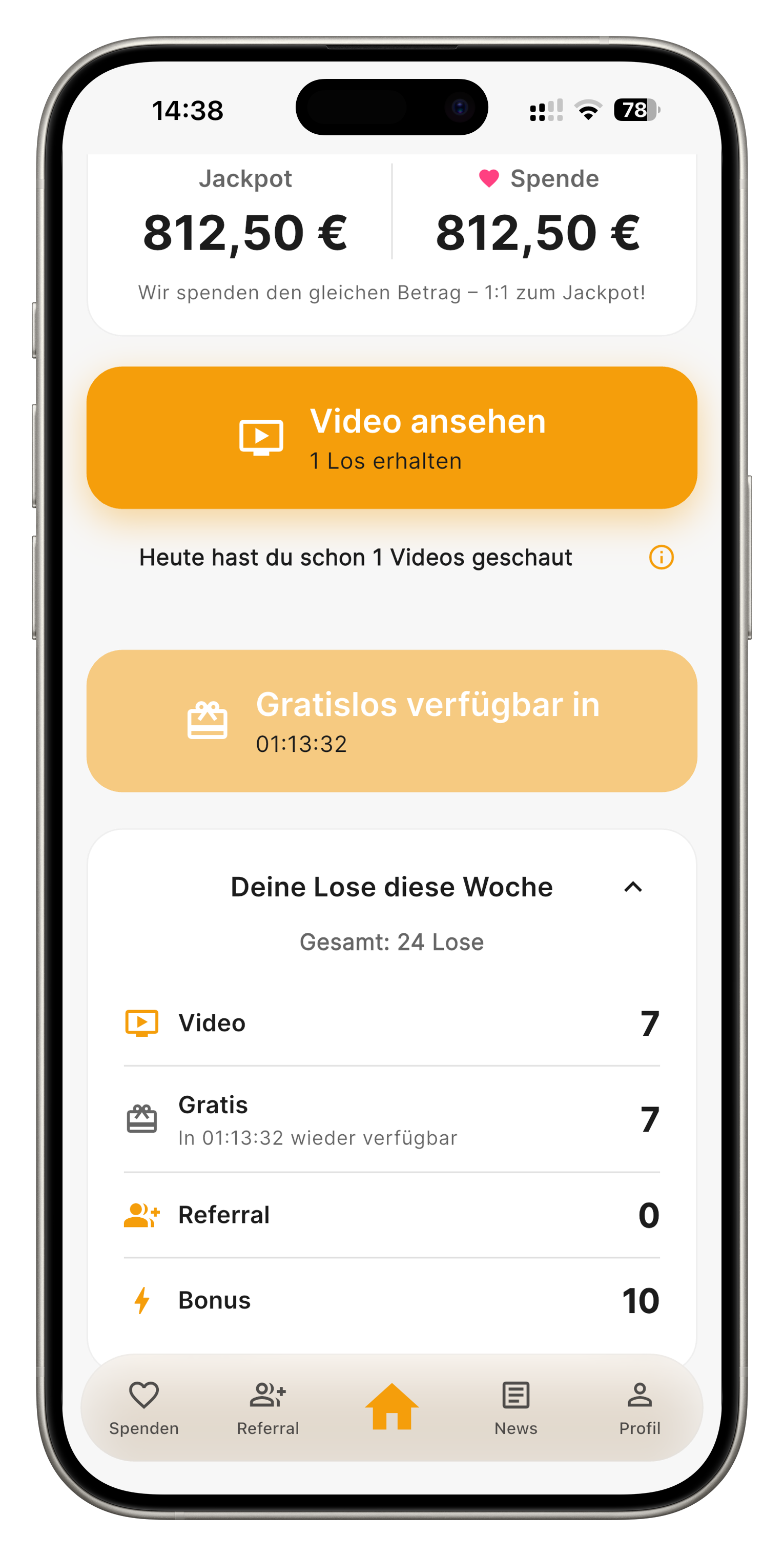 Ticketübersicht-Screenshot